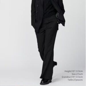 UNIQLO:C - Black Flare Pant w Lining - 24 inch